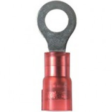 Panduit Terminal Connector - 1000 Pack - 1 x Ring Terminal - Tin - Red - TAA Compliance PNF18-38R-M