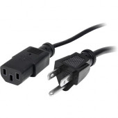 Startech.Com 3 ft Standard Computer Power Cord - NEMA5-15P to C13 - 125V AC - 15A - 3ft - RoHS Compliance PXT101_3