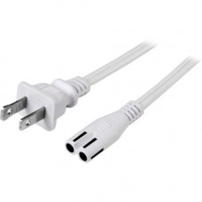 Startech.Com 6 ft White Standard Laptop Power Cord - NEMA 1-15P to C7 - For Notebook - 125 V AC / 10 A - White - 6 ft Cord Length - 1 - RoHS Compliance PXT101NB6W