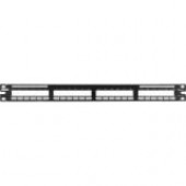 Panduit QuickNet QPP24BL Modular Patch Panel - 24 x MTP - 24 Port(s) - 24 x RJ-11 - 24 x MT Port(s) - 1U High - 19" Wide - Rack-mountable - TAA Compliance QPP24BL