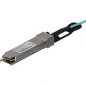 Startech.Com Cisco QSFP-H40G-AOC15M Compatible QSFP+ AOC Cable - 15 m (49 ft) - 40 Gbps - Active Optical - Fiber Mini-GBIC Cable - 49.21 ft Fiber Optic Network Cable for Network Device, Rack Server, Switch, Router - First End: 1 x QSFP+ Male Network - Sec