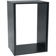 Middle Atlantic Products RK Series Rack, RK20 - 20U Wide x 15.41" Deep for A/V Equipment - Black - Wood Grain, Steel - 200 lb x Maximum Weight Capacity RK20