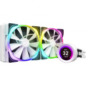 NZXT Kraken Z63 RGB 280mm Liquid Cooler with LCD Display - 5.51" Maximum Fan Diameter - 682.1 gal/min Maximum Airflow - 1500 rpm - 33 dB(A) Noise - Liquid Cooler Cooler - Fluid Dynamic Bearing - 4-pin PWM - Socket LGA-115X, Socket B LGA-1366, Socket 