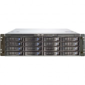 Chenbro 3U 16-Bay Mainstream Storage Server Chassis - Rack-mountable - Steel, Acrylonitrile Butadiene Styrene (ABS) - 3U - 18 x Bay - 4 x 3.15" x Fan(s) Installed - 820 W - Power Supply Installed - EATX, SSI EEB Motherboard Supported - 33.51 lb - 6 x