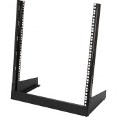 Black Box 12U 2-Post Rack, 19.8" x 11.6"D, 10-32 , TAPPED RAILS Holes, 360lbs - 12U Rack Height - 360 lb Maximum Weight Capacity - TAA Compliant RMT372A