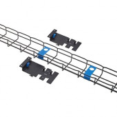 Eaton Vertical Flextray, 4" x 2", 48U,with Mounting Hardware; Black - Cable Tray - Black - 48U Rack Height - TAA Compliance RSCMBFT48U42