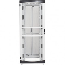 Eaton RSVNS4581W Rack Cabinet - For Server, LAN Switch, Patch Panel, UPS, PDU - 45U Rack Height - White - Metal - 2000 lb Dynamic/Rolling Weight Capacity - 3007 lb Static/Stationary Weight Capacity - TAA Compliant - TAA Compliance RSVNS4581W