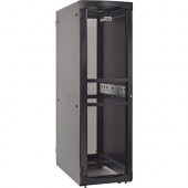 Eaton RSVNS4580B Rack Cabinet - For Server, LAN Switch, Patch Panel, UPS, PDU - 45U Rack Height - Black - Metal - 2000 lb Dynamic/Rolling Weight Capacity - 3007 lb Static/Stationary Weight Capacity - TAA Compliant - TAA Compliance RSVNS4580B