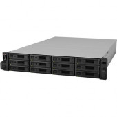 Synology RX1216SAS Drive Enclosure - 2U Rack-mountable - 12 x HDD Supported - 12 x Total Bay - 12 x 2.5"/3.5" Bay - Serial ATA/600, SAS - Mini-SAS - Cooling Fan-RoHS Compliance RX1216SAS