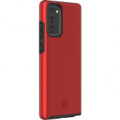 Incipio DualPro For Samsung Galaxy Note20 & Note20 5G - For Samsung Galaxy Note20, Galaxy Note20 5G Smartphone - Iridescent Red, Black - Bump Resistant, Drop Resistant, Scratch Resistant, Shock Absorbing - Polycarbonate - 10 ft Drop Height SA-1057-RBK