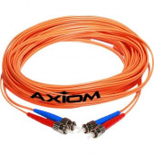 Axiom LC/ST Multimode Duplex OM2 50/125 Fiber Optic Cable 15m - Fiber Optic for Network Device - 49.21 ft - 2 x LC Male Network - 2 x ST Male Network - Orange LCSTMD5O-15M-AX