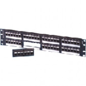 Legrand Group Ortronics 48 Port TechChoice Patch Panel, Cat6 - 48 x RJ-45 - 48 Port(s) - 48 x RJ-45 - 48 x RJ-11 - 2U High - Rack-mountable SP6U48