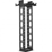 Tripp Lite SmartRack 45U Heavy-Duty 2-Post Open Frame Rack, 12-Inch Deep - For Networking, Switch, PDU, Patch Panel, Server, UPS - 45U Rack Height x 19" Rack Width - Floor Standing Open Frame - 2 Post - Black Powder Coat - Steel - 1999.59 lb Static/S