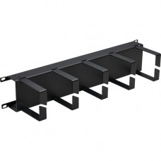 Tripp Lite Horizontal Cable Manager - Metal Rings, Black, 2U - Black - 2U Rack Height - Cold Rolled Steel, Metal SRCABLERING2UHD