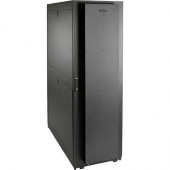 Tripp Lite 42U Rack Enclosure Server Cabinet Quiet with Sound Suppression - 42U Wide x 27.76" Deep Floor Standing for Server - Black - Steel - 2000 lb x Dynamic/Rolling Weight Capacity - 2400 lb x Static/Stationary Weight Capacity SRQP42UB