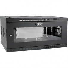 Tripp Lite SmartRack SRW6UDPGVRT Rack Cabinet - 19" 6U Wide x 20.50" Deep Wall Mountable for Server, LAN Switch, Patch Panel - Black Powder Coat - Steel, Acrylic - 200 lb x Maximum Weight Capacity - 200.62 lb x Static/Stationary Weight Capacity 