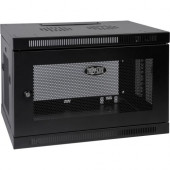 Tripp Lite 9U Wall Mount Rack Enclosure Server Cabinet w/ Door & Side Panels - 9U Rack Height x 19" Rack Width - Wall Mountable - Black - 200 lb Static/Stationary Weight Capacity - RoHS, TAA Compliance SRW9U