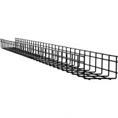 Tripp Lite Wire Mesh Cable Tray - 150 x 100 x 3000 mm (6 in. x 4 in. x 10 ft.), 10 Pack - Black Powder Coat - 10 Pack - Steel SRWB6410STR10