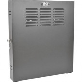 Tripp Lite 2U Wall Mount Low Profile Secure Rack Enclosure Cabinet Vertical - For LAN Switch, Patch Panel - 5U Rack Height x 19" Rack Width x 20" Rack Depth - Wall Mountable - Black - Steel - 150 lb Maximum Weight Capacity - 150 lb Static/Statio