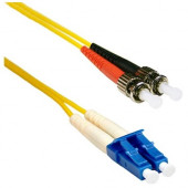 ENET 1M ST/LC Duplex Single-mode 9/125 OS1 or Better Yellow Fiber Patch Cable 1 meter ST-LC Individually Tested - Lifetime Warranty STLC-SM-1M-ENC