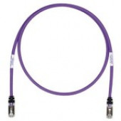 Panduit Cat.6a S/FTP Patch Network Cable - 9.84 ft Category 6a Network Cable for Network Device - First End: 1 x RJ-45 Male Network - Second End: 1 x RJ-45 Male Network - 10 Gbit/s - Patch Cable - Shielding - 26 AWG - Black, Violet - 1 STP6X3MVL