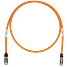 Panduit Cat.6a S/FTP Patch Network Cable - 32.81 ft Category 6a Network Cable for Network Device - First End: 1 x RJ-45 Male Network - Second End: 1 x RJ-45 Male Network - 10 Gbit/s - Patch Cable - Shielding - 26 AWG - Black, Orange - 1 - TAA Compliance S