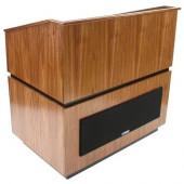 AmpliVox SW3030 - Wireless Coventry Lectern - Rectangle Top - 42" Table Top Width x 30" Table Top Depth - 46" Height - Walnut - Hardwood Veneer SW3030-WT