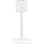 Video Furniture International VFI SYZ42 Mobile Display Stand - Up to 60" Screen Support - 75 lb Load Capacity - 70" Height x 30" Width x 17.5" Depth - Floor - Steel - White SYZ42-W