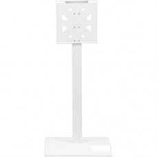 Video Furniture International VFI SYZ42 Mobile Display Stand - Up to 60" Screen Support - 75 lb Load Capacity - 70" Height x 30" Width x 17.5" Depth - Floor - Steel - White SYZ42-W