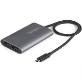 Startech.Com Thunderbolt 3 to Dual DisplayPort Adapter DP 1.4 - Dual 4K 60Hz or Single 8K/5K TB3 to DP Monitor Video Adapter - Mac/Windows - Thunderbolt 3 to dual DisplayPort 1.4 Adapter - Dual 4K 60Hz/1440p/1080p or 1x 8K 30Hz/5K 60Hz - HDR/DisplayHDR/HB