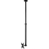 Atdec ceiling mount for medium display, long pole - Loads up to 55lb - Black - VESA 200x200 - Upgradeable - 360&deg; display rotation - Adjustable drop length 35.4in to 70.8in - Quick display release, 20&deg; tilt, pan, landscape/portrait - Advanc