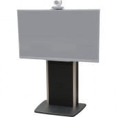 Video Furniture International VFI Fixed Base Telepresence Stand - Up to 58" Screen Support - 160 lb Load Capacity - Flat Panel Display Type Supported34.6" Width - Black TP800-S