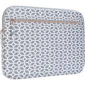 Targus TSS99905GL Carrying Case (Sleeve) for 15.6" Notebook - Gray, White - Geometric TSS99905GL