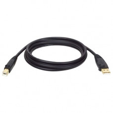 Tripp Lite 10ft USB 2.0 Hi-Speed A/B Device Cable Shielded Male / Male - Type A Male - Type B Male USB - 10ft - Black - TAA Compliance U022-010-R