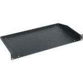 Middle Atlantic Products U1-RP12 Rack Shelf - 1U Wide - Black - 40 lb x Maximum Weight Capacity U1-RP12