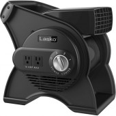 Lasko Pivoting Pro Blower Fan - Cordless - 3 Speed - Multipurpose - Circuit Breaker - Black U12104