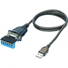 Tripp Lite U209-30N-IND USB to RS485/RS422 FTDI Serial Adapter Cable, 30 in. - 2 ft Serial/USB Data Transfer Cable for Printer, Scanner, Surveillance Camera, Card Reader - First End: 1 x Type A Male USB - Second End: 1 x DB-9 Male Serial - 230 kbit/s - Sh