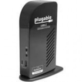 Plugable UD-ULTCDL Docking Station - for Notebook/Tablet PC - USB Type C - 5 x USB Ports - 5 x USB 3.0 - Network (RJ-45) - HDMI - DVI - VGA - Audio Line In - Audio Line Out - Thunderbolt - Wired UD-ULTCDL