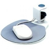 Ergoguys UNDER DESK SWIVEL ERGONOMIC MOUSE PLATFORM WHITE - 4" Height x 7.8" Width - White - Metal, Plastic UM003