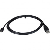 Qvs 2-Meter Micro-USB Sync & 2.1Amp Charger Cable for Smartphone & Tablet - 6.50 ft USB Data Transfer Cable for Tablet PC, Cellular Phone - First End: 1 x Type A Male USB - Second End: 1 x Type B Male Micro USB - Black USB2P-2M