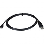 Qvs 3-Meter Micro-USB Sync & 2.1Amp Charger Cable for Smartphone & Tablet - 9.84 ft USB Data Transfer Cable for Cellular Phone, Tablet PC - First End: 1 x Type A Male USB - Second End: 1 x Type B Male Micro USB - Black USB2P-3M