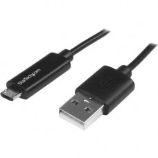 Startech.Com 1m 3 ft Micro-USB Cable with LED Charging Light - M/M - USB to Micro USB Cable - 3.28 ft USB Data Transfer Cable for Phone, Tablet, Notebook - First End: 1 x Type A Male USB - Second End: 1 x Type B Male Micro USB - 480 Mbit/s - Shielding - N