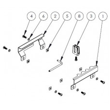 Havis - Mounting kit (wrench, mounting hardware, 2 bracket adapter, 4 bracket bumpers) - for tablet - for Havis UT-2001 - TAA Compliance UT-2004-KIT