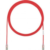 Panduit Cat.6 U/UTP Patch Network Cable - 18 ft Category 6 Network Cable for Network Device - First End: 1 x RJ-45 Male Network - Second End: 1 x RJ-45 Male Network - Patch Cable - 28 AWG - Clear, Red - 25 - TAA Compliance UTP28SP18RD-Q