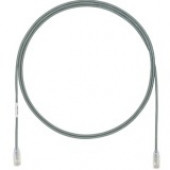 Panduit Cat.6a F/UTP Patch Network Cable - Category 6a for Network Device - Patch Cable - 39.04 ft - 1 Pack - 1 x RJ-45 Male Network - 1 x RJ-45 Male Network - Clear, International Gray UTP28X39GY