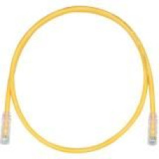 Panduit Cat.6 U/UTP Patch Network Cable - 35 ft Category 6 Network Cable for Network Device - First End: 1 x RJ-45 Male Network - Second End: 1 x RJ-45 Male Network - 153.60 MB/s - Patch Cable - Yellow, Clear - 1 Pack - TAA Compliance UTPSP35YLY