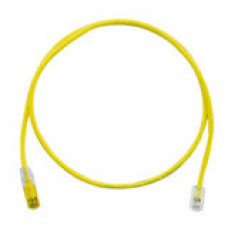 PANDUIT Cat.6 UTP Patch Cord - RJ-45 Male Network - RJ-45 Male Network - 3ft - Yellow, Clear - TAA Compliance UTPSP3YLY