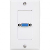 Startech.Com Single Outlet 15-Pin Female VGA Wall Plate - White - 1-gang - HD-15 VGA - White - RoHS Compliance VGAPLATE