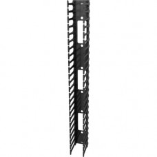 Vertiv Vertical Cable Manager for 800mm Wide 48U - Black - 2 Pack - 48U Rack Height - 19" Panel Width - Metal VRA1017