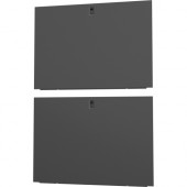 Vertiv VR 42U x 1100mm Deep Split Side Panels Black - Metal - Black - 42U Rack Height - 2 Pack - 43.3" Width VRA6009